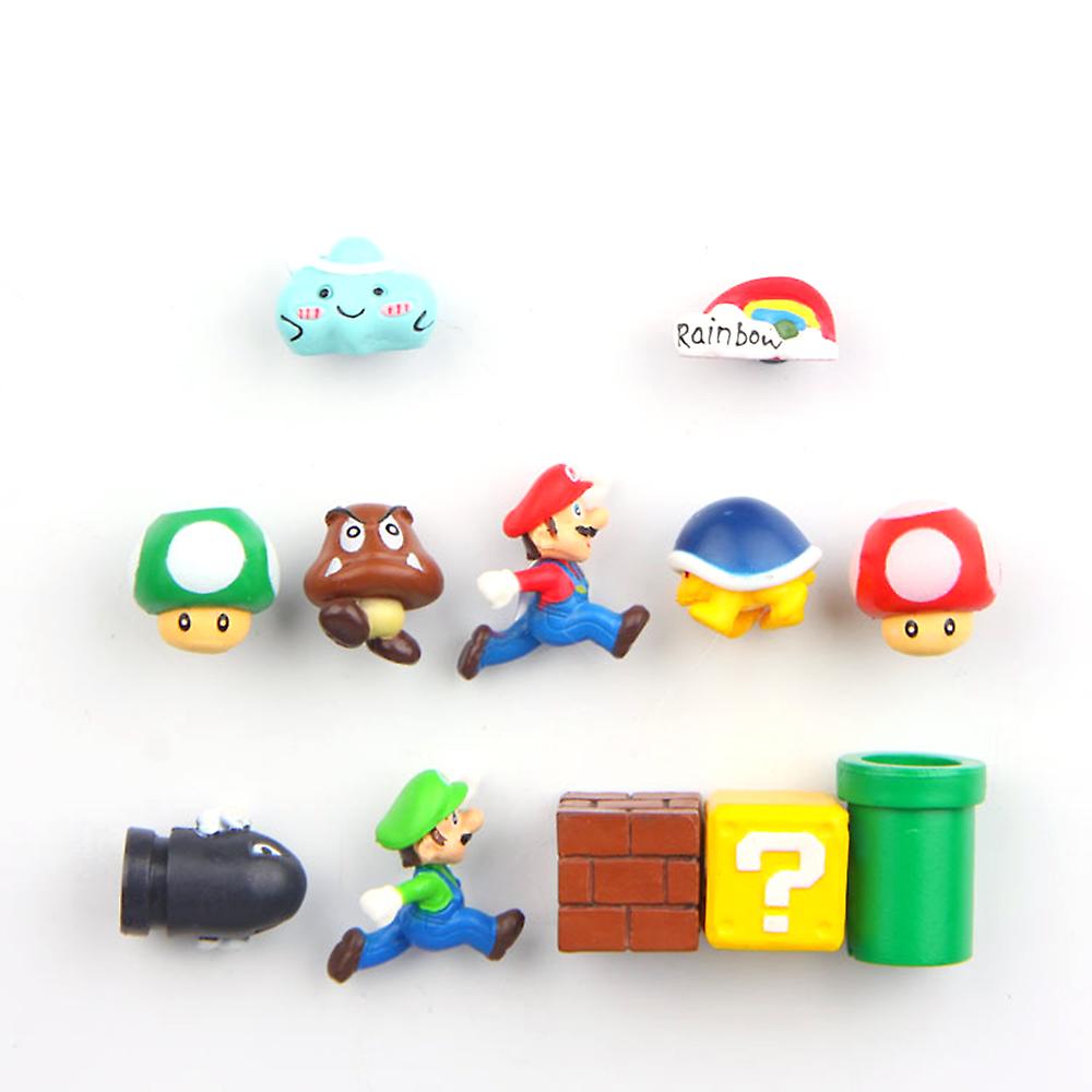 الكلاسيكية 3D سوبر ماريو الثلاجة ثلاجة قوية ملصقات المغناطيس الديكور