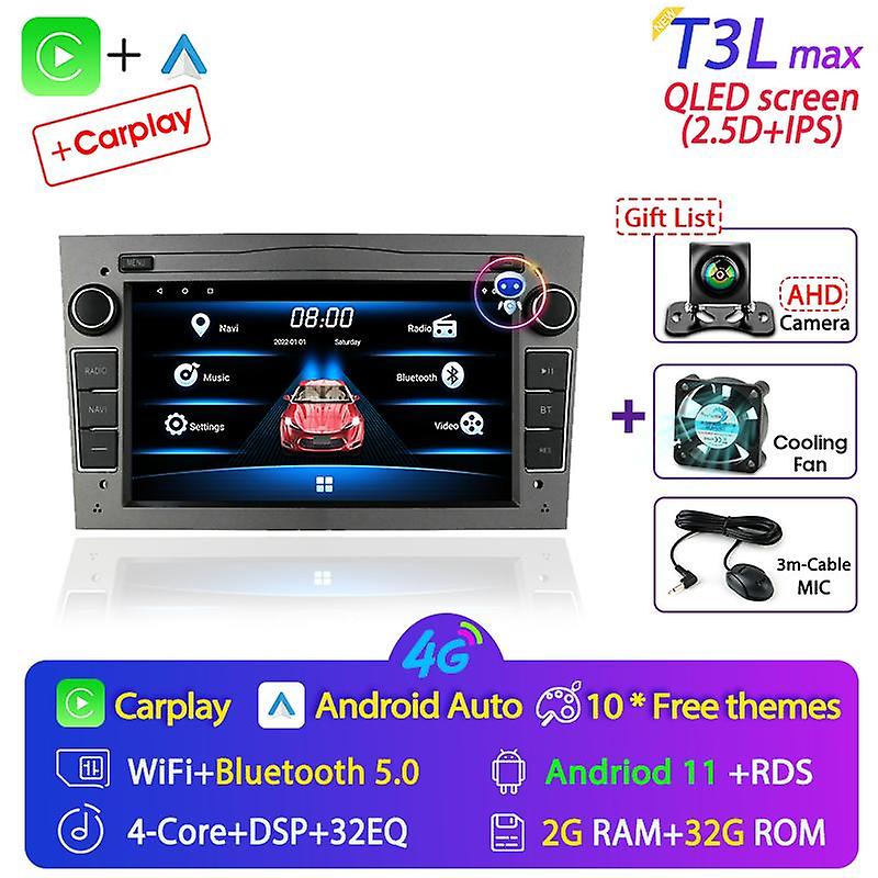 Ninesun Android 11 Car Radio For Opel Astra Vauxhall Vectra Antara Zafira Corsa Combo Multimedia Pla
