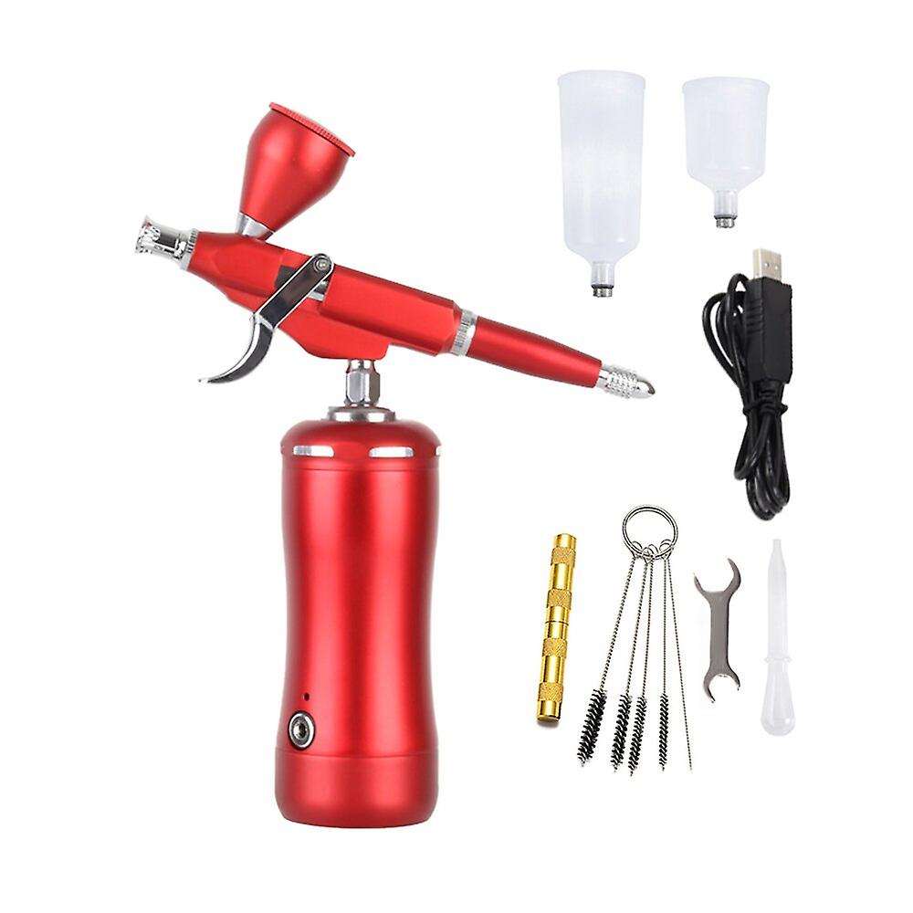 Hb08mini-116 Auto Start Stop Airbrush With Compressor Kit Easy Use Cordless Portable Wireless Personal Pneumatic Tool