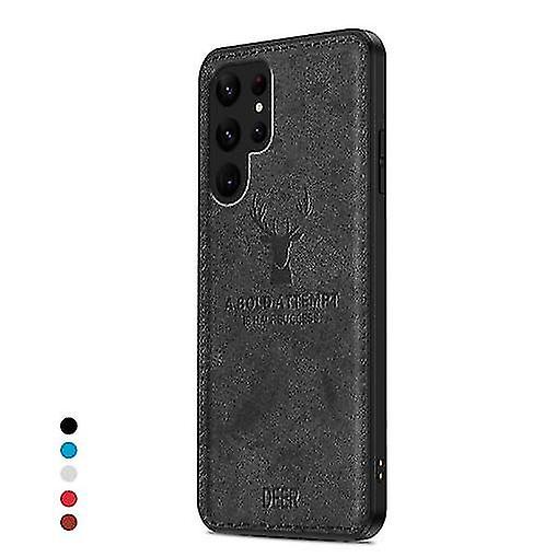 Rugged Cloth Fabric Case Compatible Samsung Galaxy S23 Ultra/ S23+ S23 Plus/ S23 Soft Back Cover Shockproof