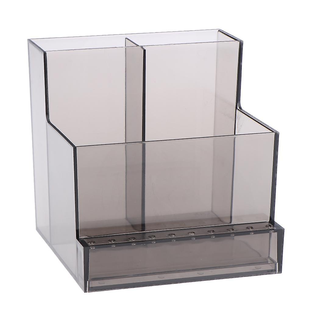 Acrylic Nail Drill Machine Nails Drill Bits Holder Stand Display Box Black