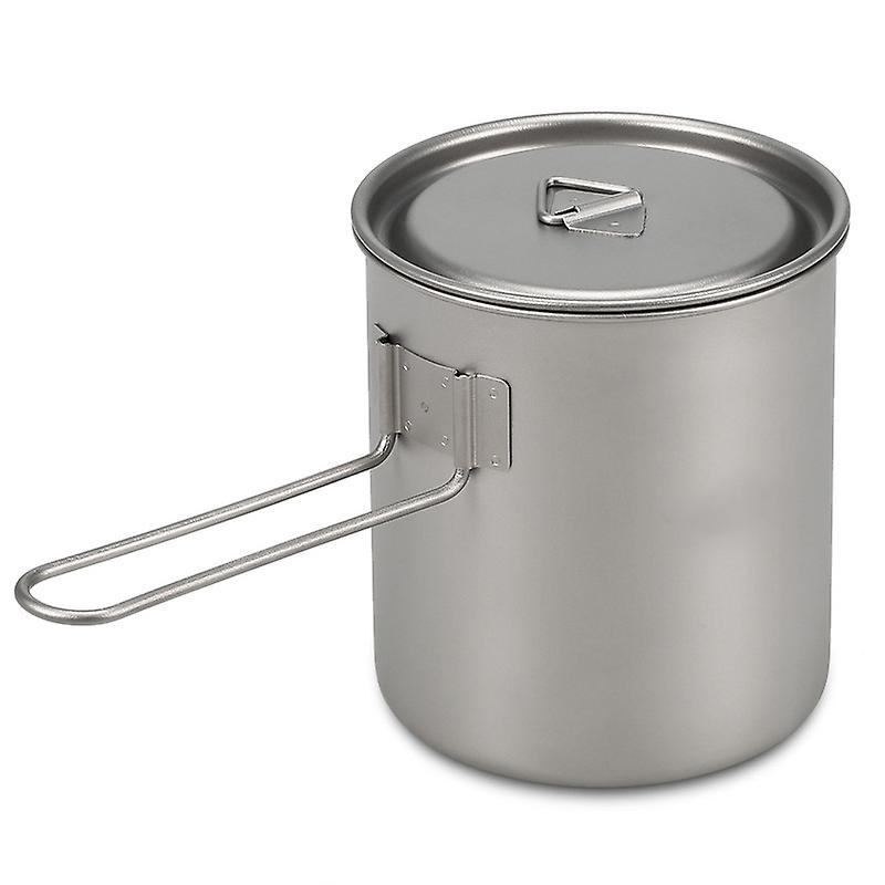 750ml Camping Titanium Pot Water Cup With Detachable Handle