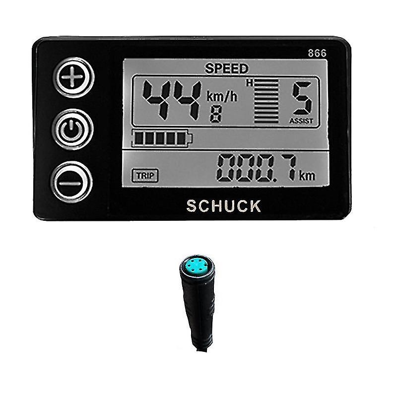 Ebike S866 Lcd Display Meter Electric Bicycle 24v 36v 48v Control Panel with Waterproof Plug Compati