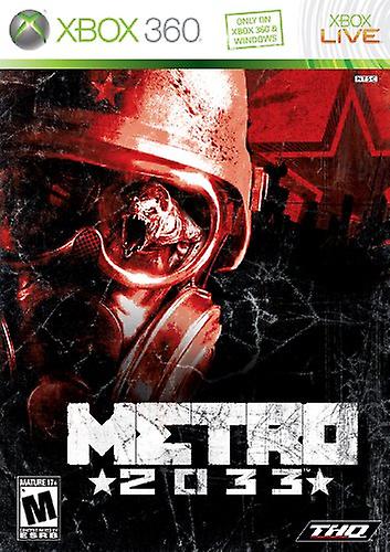Metro 2033  Game - Xbox 360 - PAL - New & Sealed