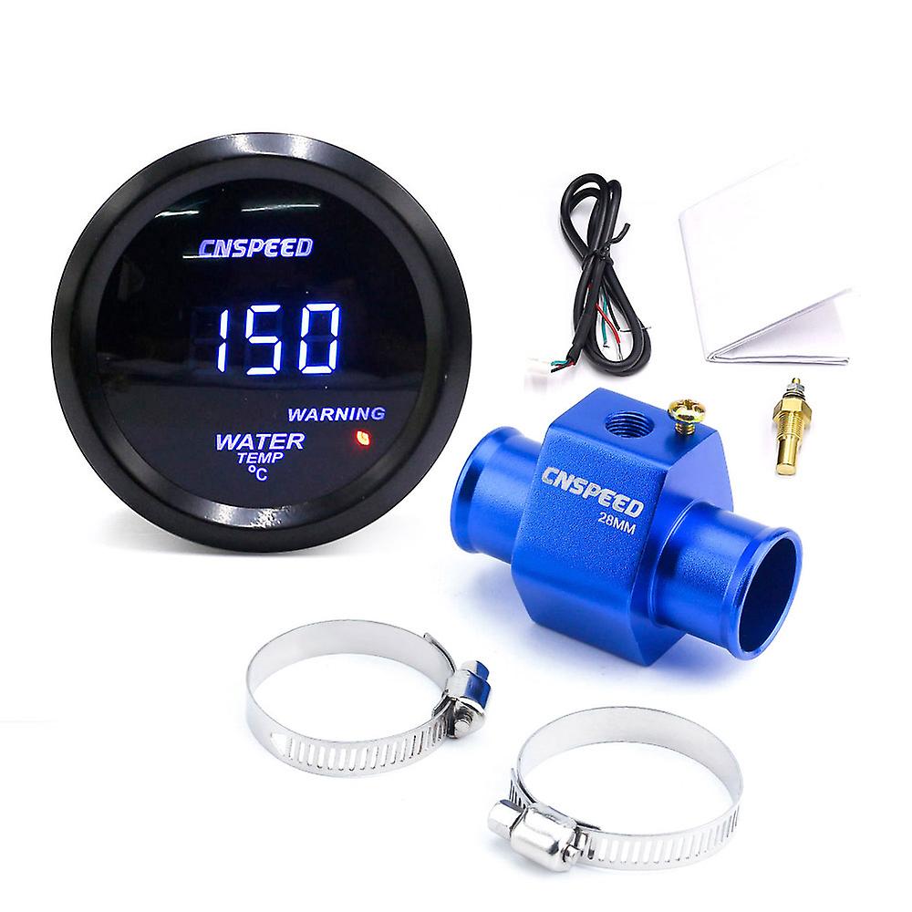 2 '' 52mm Digital Led Water Temperature Gauge Meter For Car 40-150 Celsius With 1/8npt Water Temp Gauge Meter Sensor