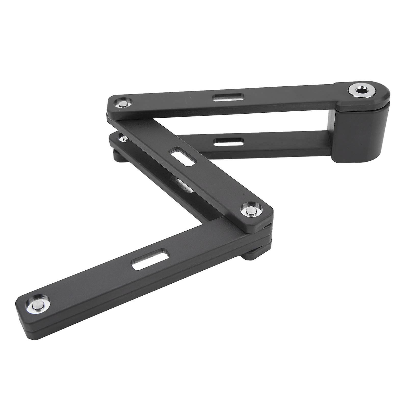 Black Waterproof & Rustproof Foldable Lock for E-Bikes and Motorcycles - Anti-Theft Design