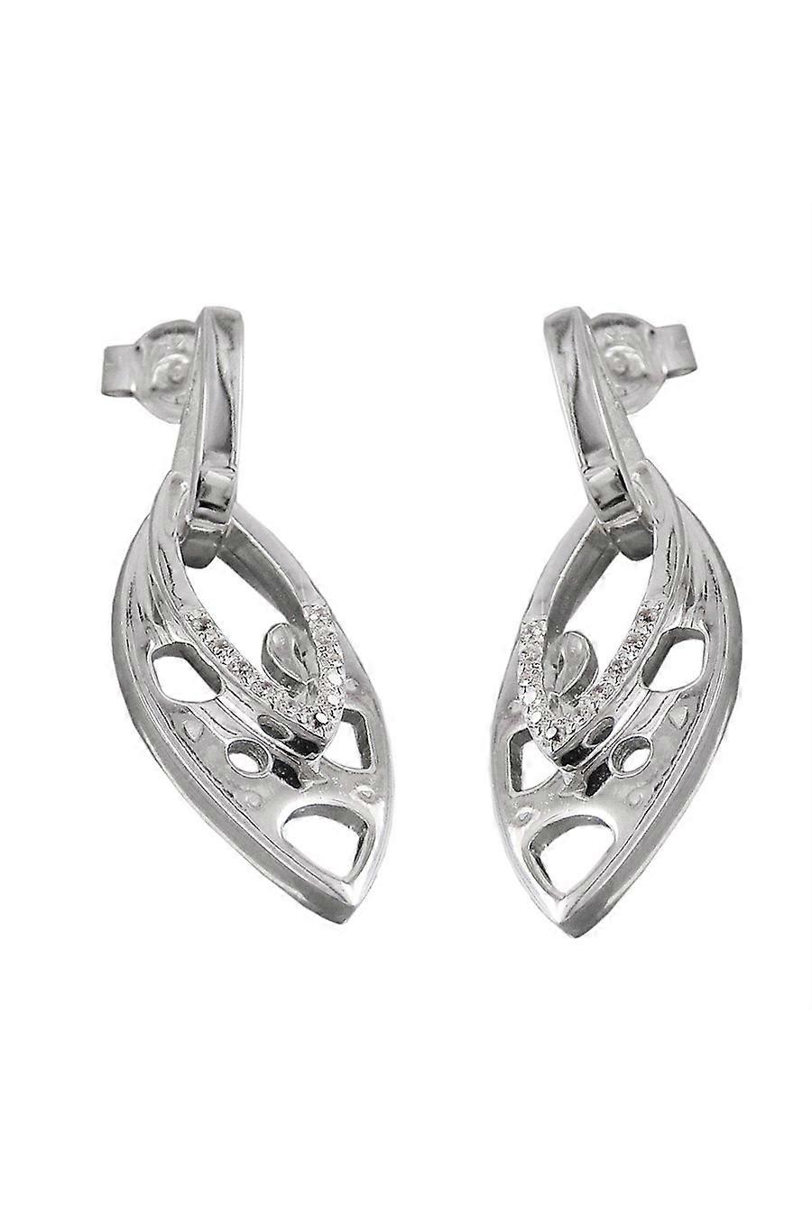 Stud Earrings Zirconia Silver 925 - Gl92763