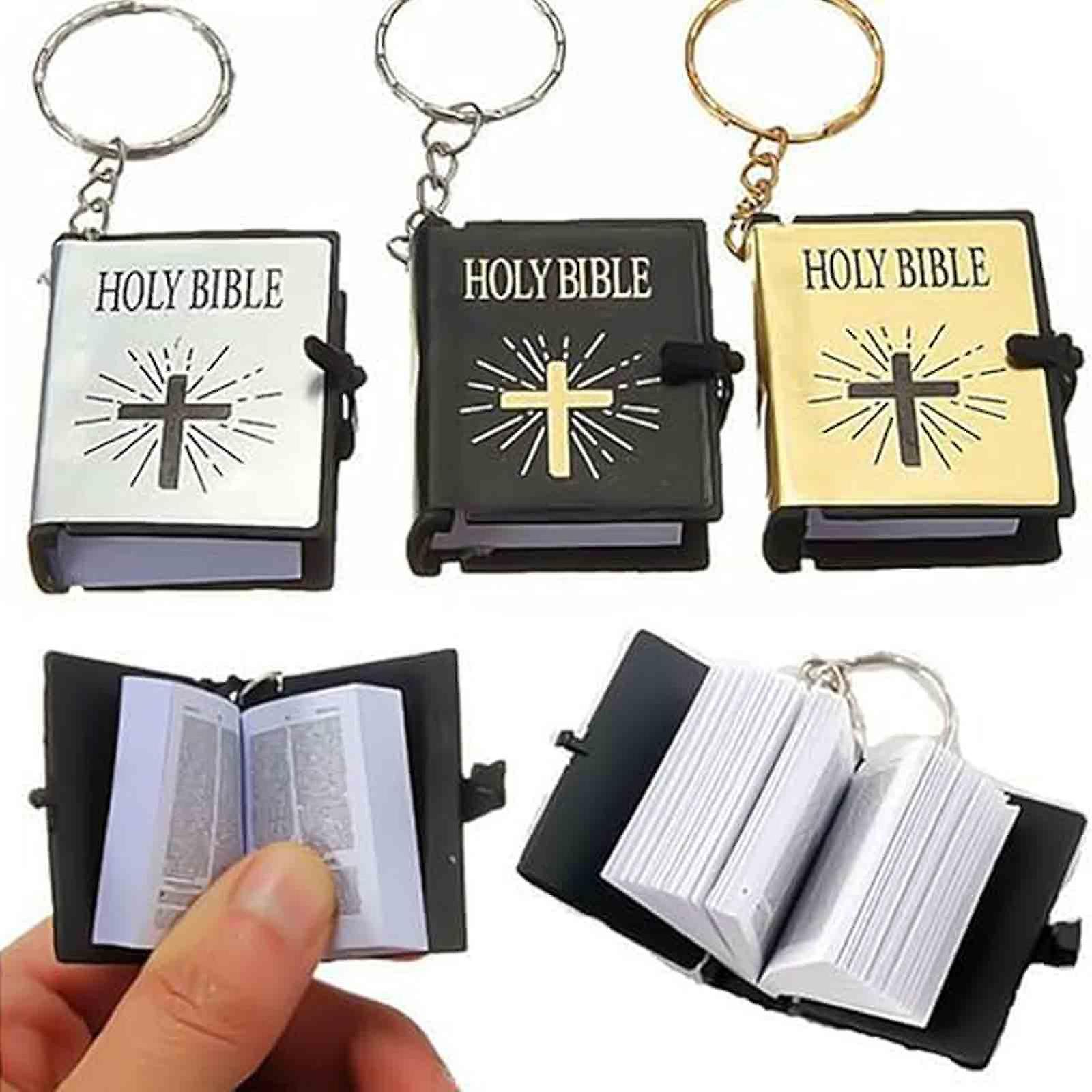 Nowość Brelok do książek Mini brelok do Biblii Świętej Bóg modli się chrześcijański katolicki prezent