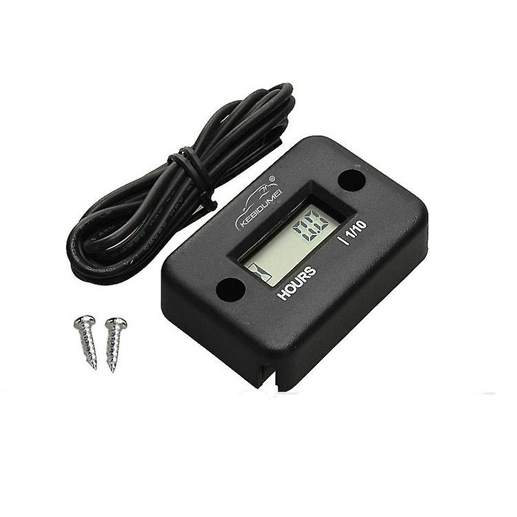 Inductive Digital Hour Meter Engine Hour Meter Display LCD for Bicycle Motorcycle ATV Boat Timer~23652
