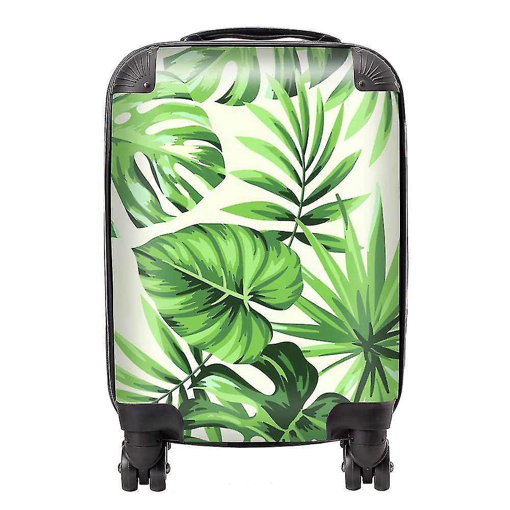 Exotic Palm Leaves Suitcase