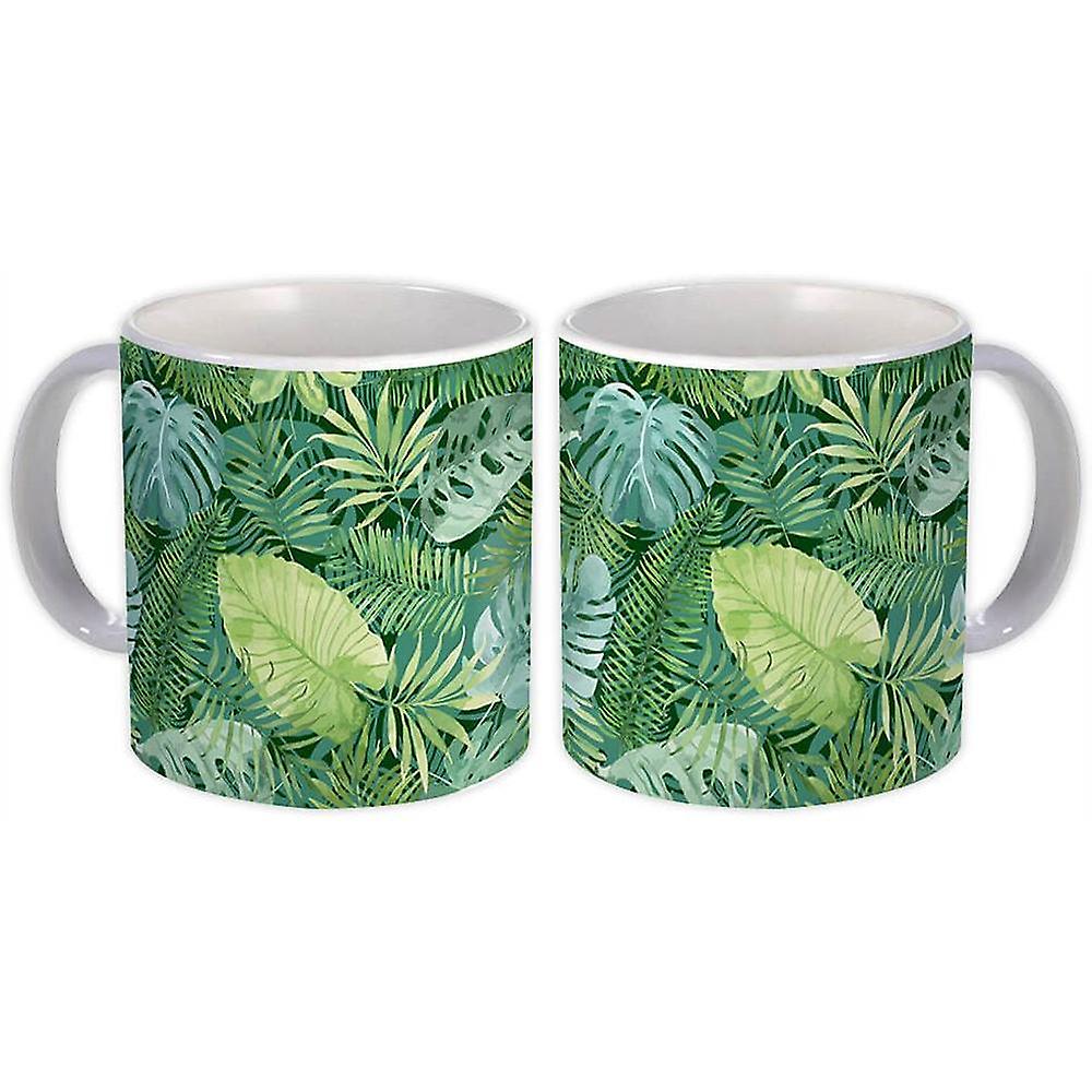 Gift Mug: Exotic Leaves Jungle