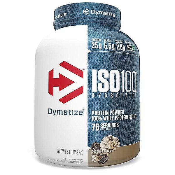 Dymatize, ISO100 Hydrolyzed, 100% Whey Protein Isolate, Cookies & Cream, 5 lbs (2.3 kg)