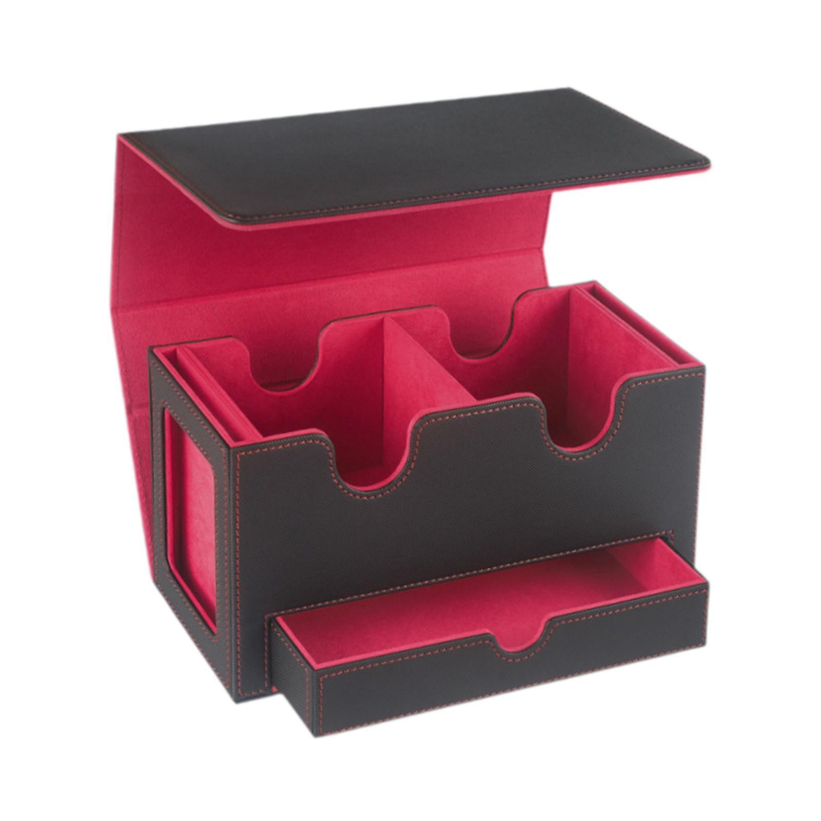 Card Deck Box Robustes PU-Leder Karten Protector Deck Case Trading Cards Case Grün