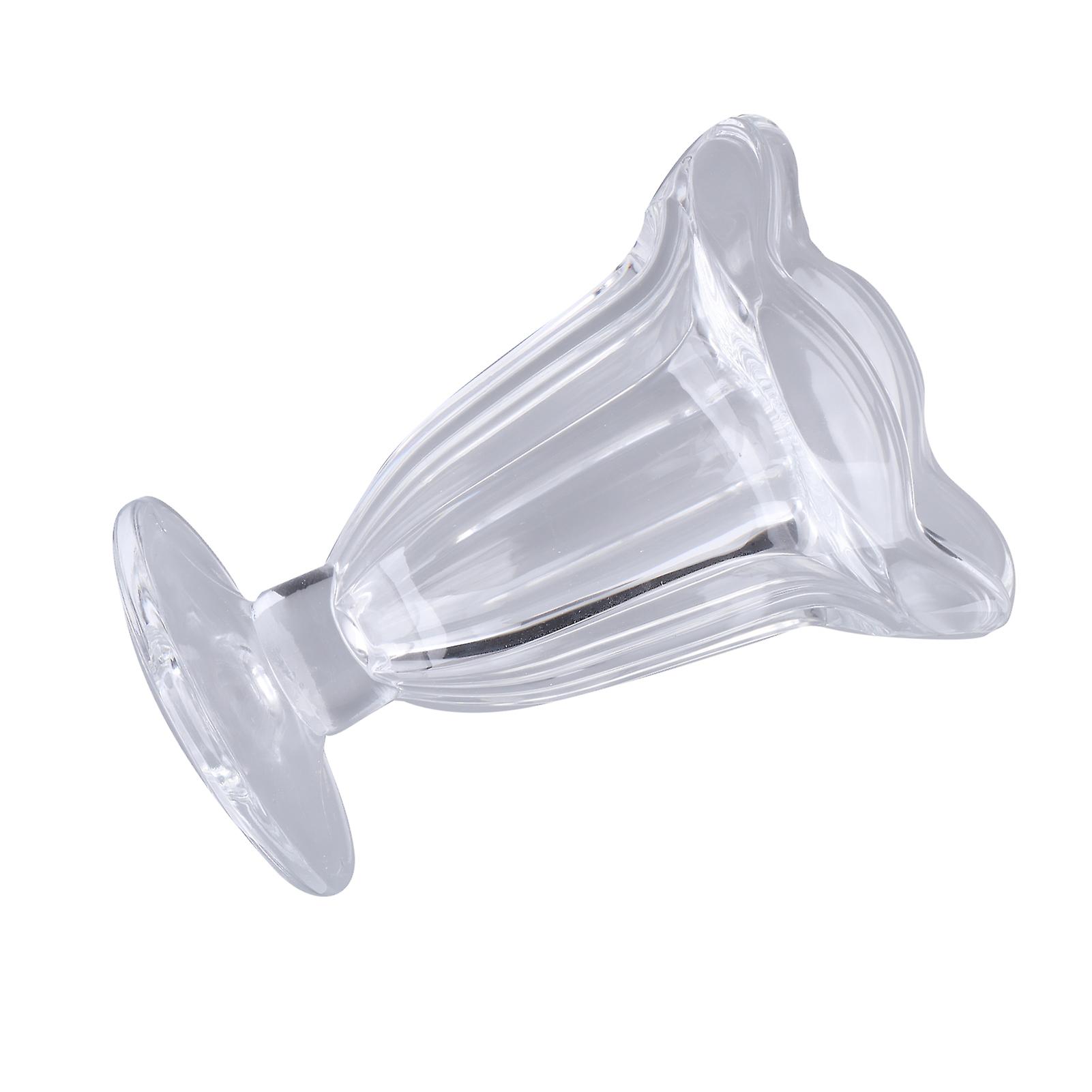 6pcs Transparent Glas Eisbecher Blume Eisbecher Dessert Set