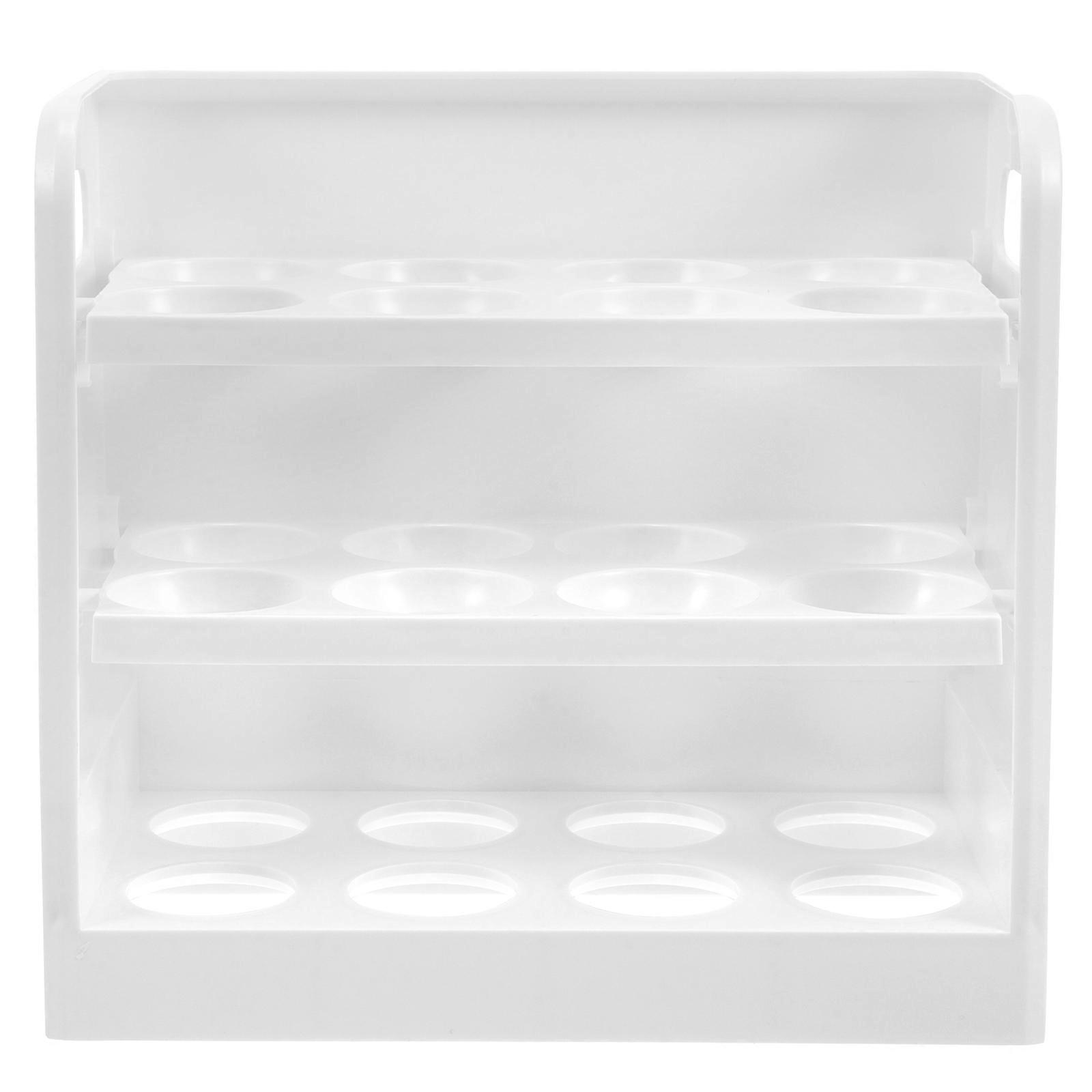 Fridge Side Door Egg Rack Refrigerator Egg Storage Holder 3 Layers Egg Organizer Stand