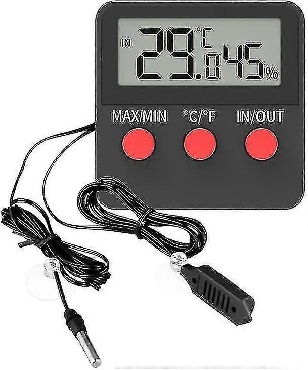 Digital LCD Thermometer Indoor Thermometer Humidity Monitor for Egg Incubator, Pet Care