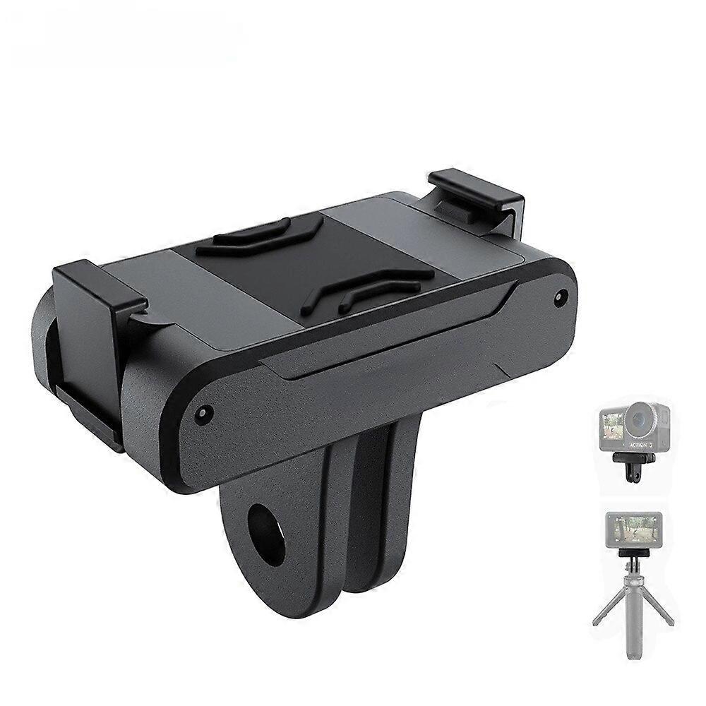 Dual Claw Magnetic Adapter Mount For Dji Osmo Action 3 Selfie Stick Base Durable 180 Degree Free Rotate Action Camera Accessories