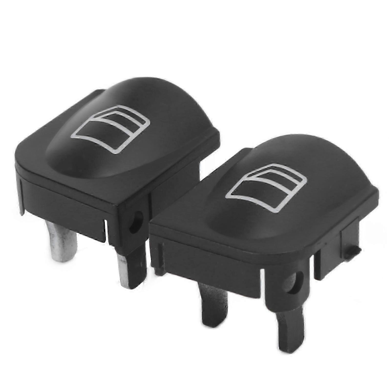 1 Pair Window Switch Button Covers Caps 2038200110 Replacement for MercedesBenz CClass W203 C230 C240