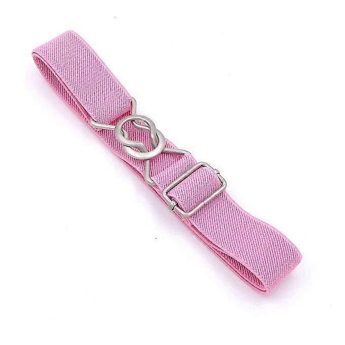 Cinto Trançado Elástico de 8 Caracteres Colorido para Crianças (Rosa)