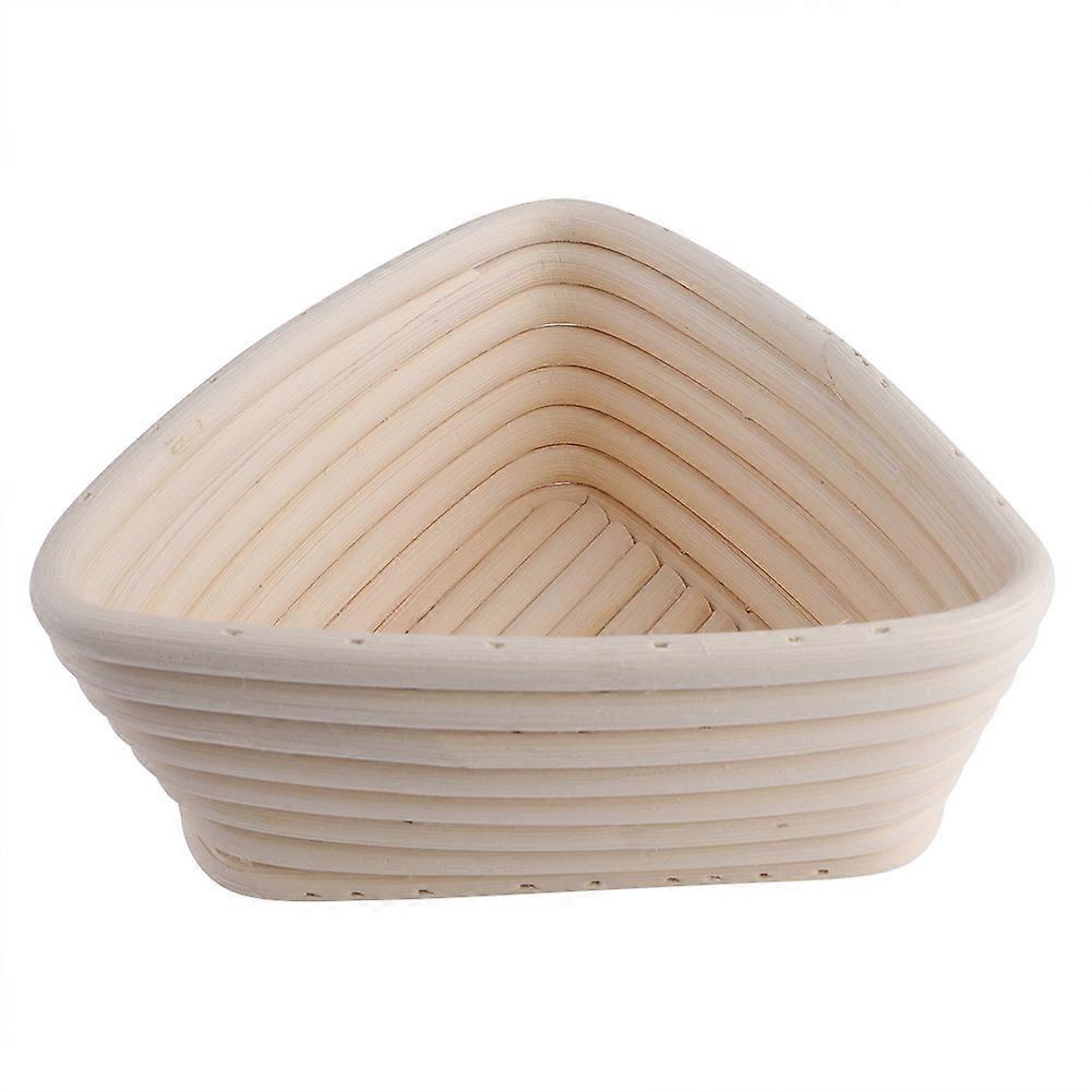 Triangle Rattan Bowl Baguette Handmade Rattan Basket Bread Baskets(16*16*6cm)