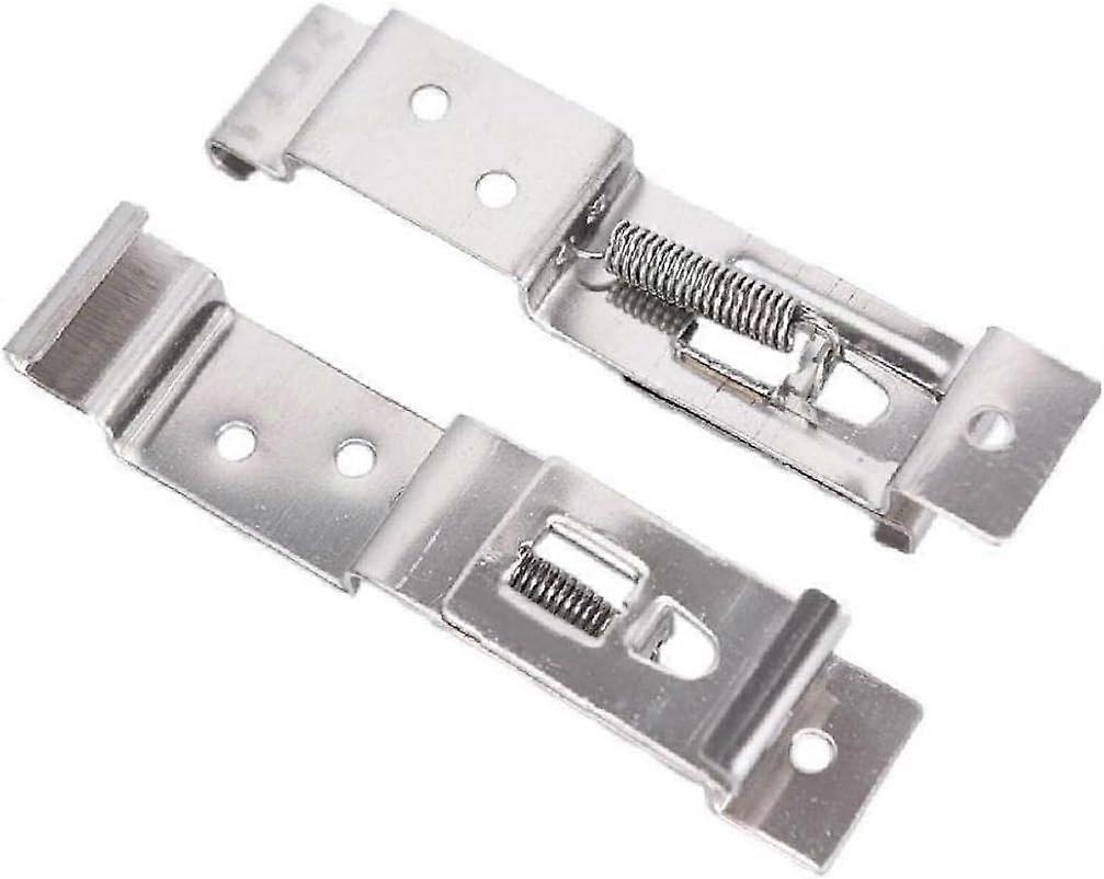 2 Pcs Trailer Plate Plate Bracket Pcs Socket Type Stainless Steel Bracket Suitable for Car Bumper Plate Silver Oi-FRIS