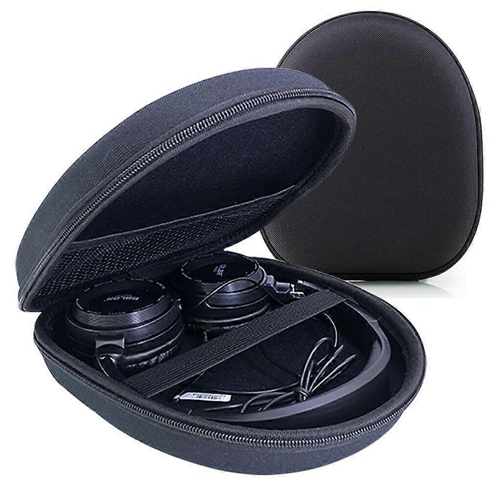 Black Headphone Storage Bag Universal Headset Hard Carrying Box Earphone Case