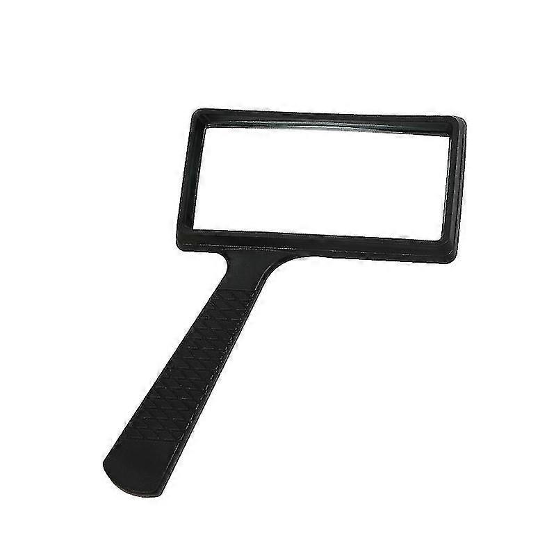 5x Handheld Magnifying Glass,rectangular Magnifying Glass, Scratch-resistant Glass Lens