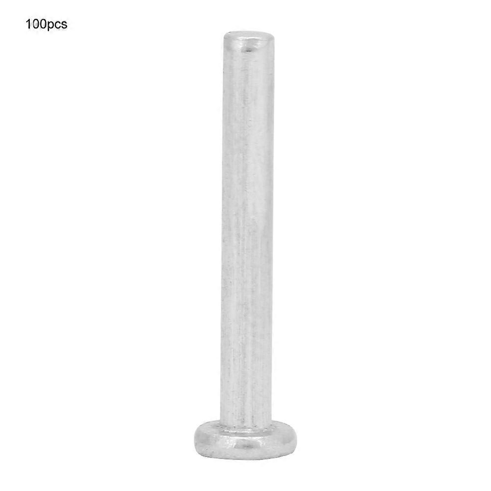 100pcs M2.5*18/20mm Flat Head Aluminum Rivets Countersunk Solid Rivets (M2.5*18)