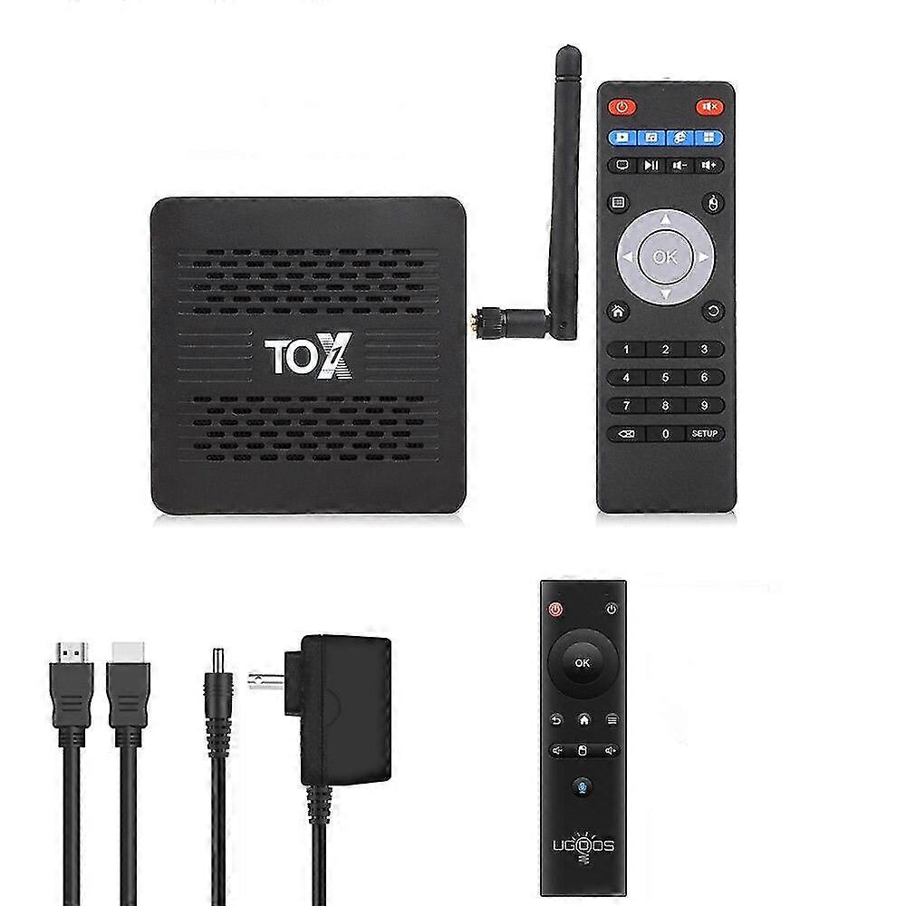Tox 1 smart tv box android 9 4gb 32gb amlogic s905x3 wifi 1000m bt4k set top box media player support dolby atmos audio
