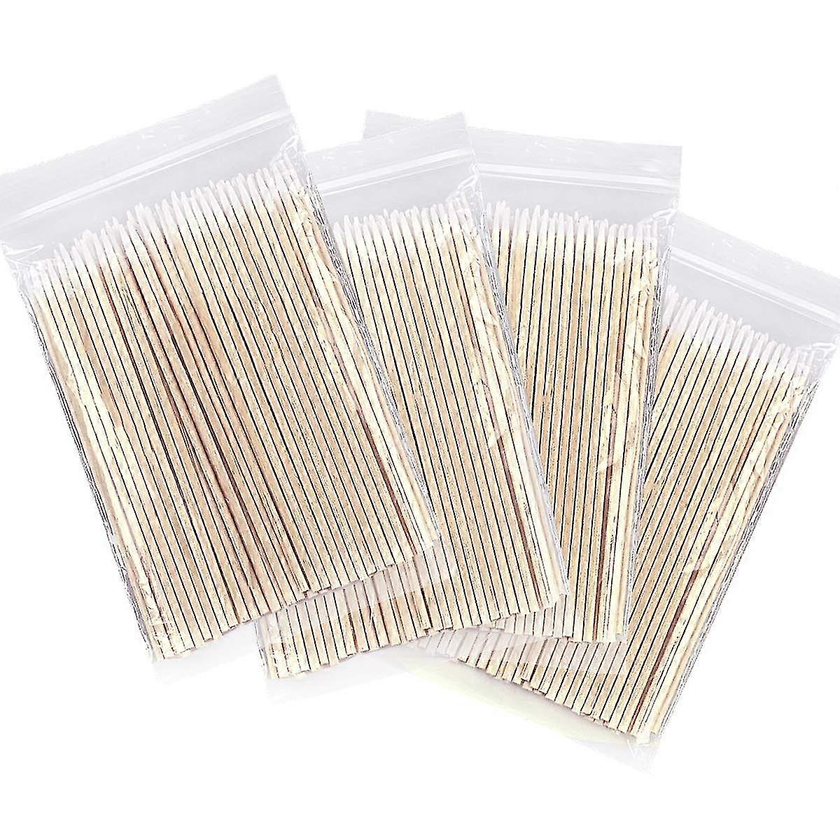 400 Count Microblading Cotton Swab, Cotton Swabs Pointed Tip, Cotton Swabs Wood Sticks