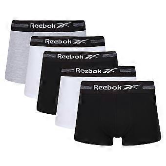 Reebok Miesten Performance 5 Pack Lyhyet Urheiluhousut Ennio - Musta/valkoinen/harmaa