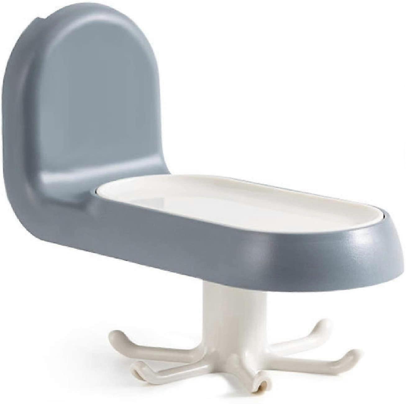 Wall Rack Kitchen Bathroom Hook 360  Rotating Kitchen Utensil Holder With 6 Hooks