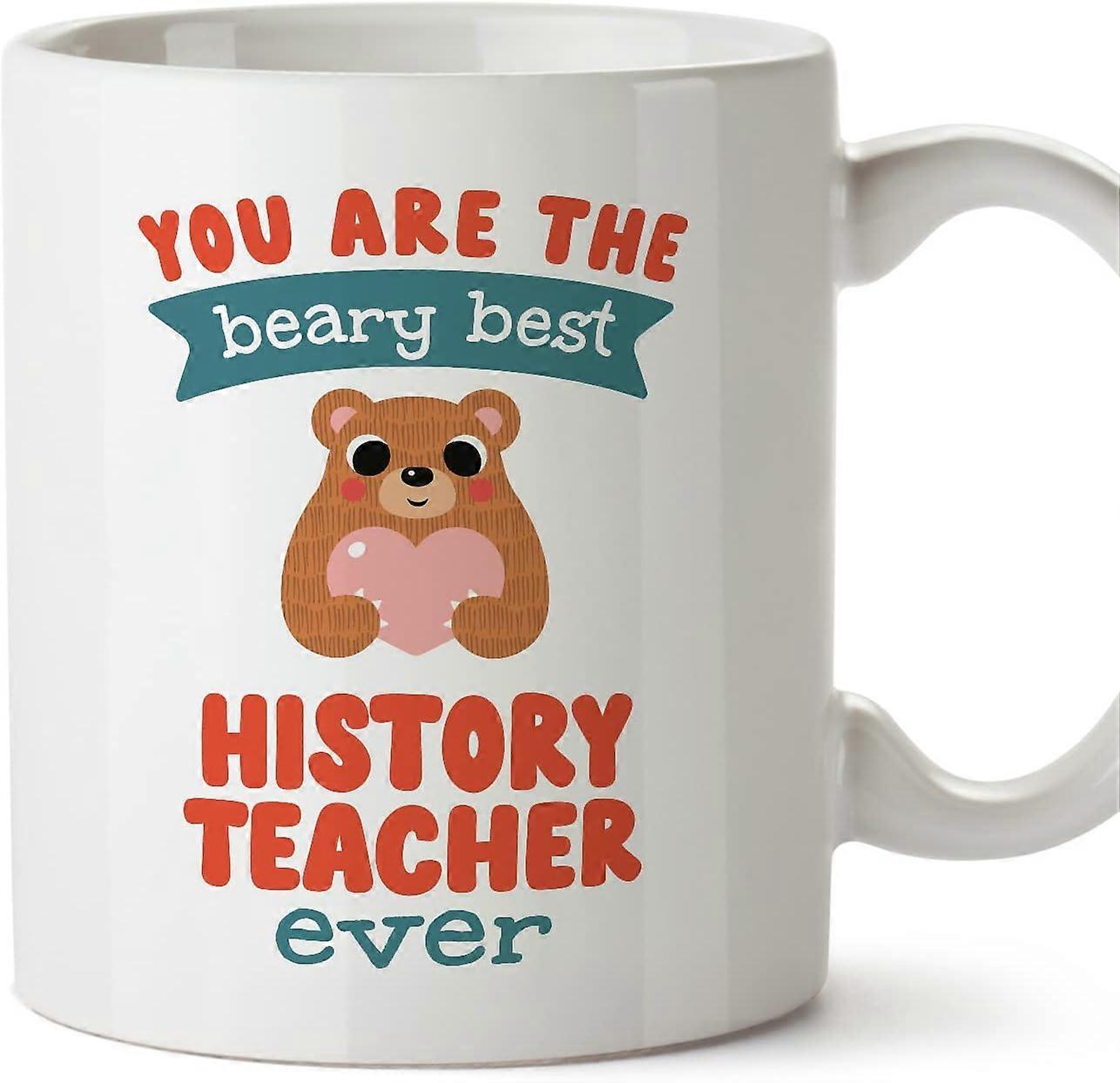 歴史教師マグカップあなたはベアリーです同僚への最高の面白い贈り物セラミック11オンスマグカップ