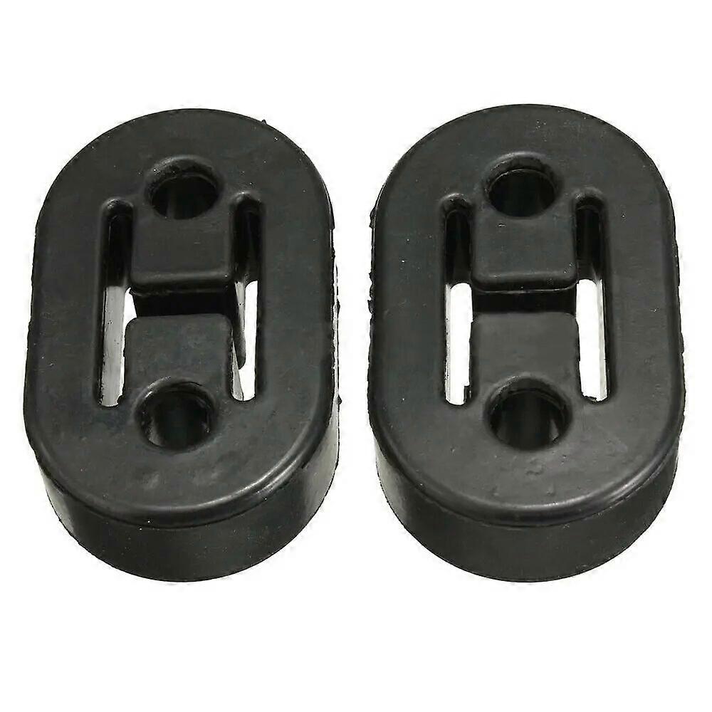 2/4PCS Universal bil gummi udstødningsbøjle bøsning støtte rørmontering montering beslag bøjle isolator 2 huller lyddæmper