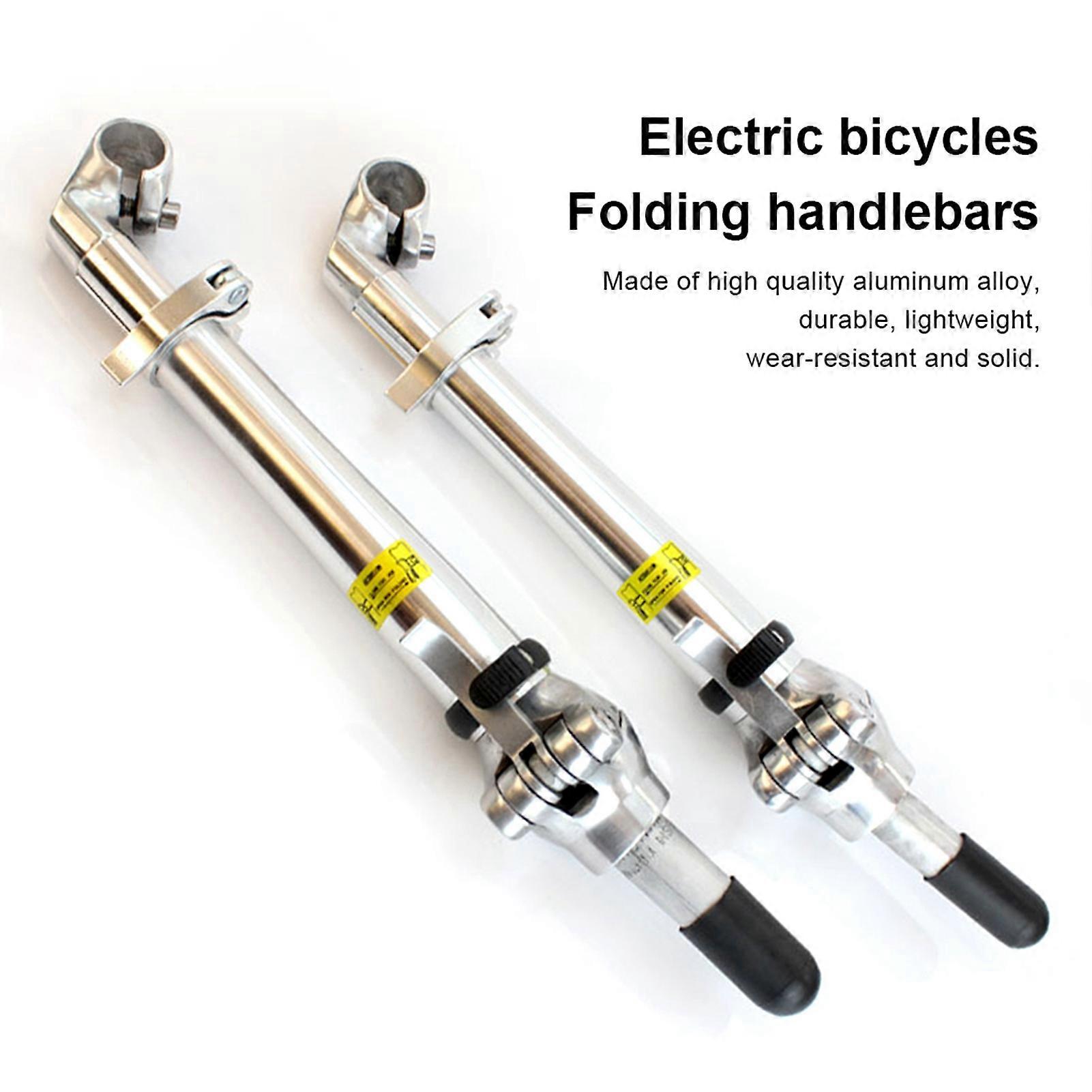 Aluminum Alloy Bike Handlebar Space Saving Folding Design Handlebar for Mountain Bike Accessories