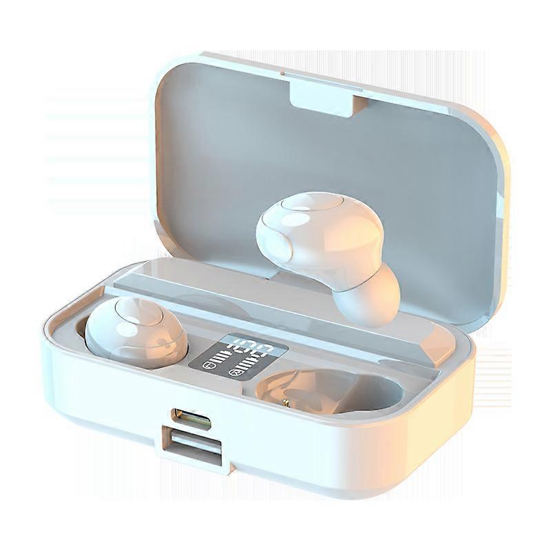 LB-9 Bluetooth True Wireless TWS Earbuds with Power Bank White