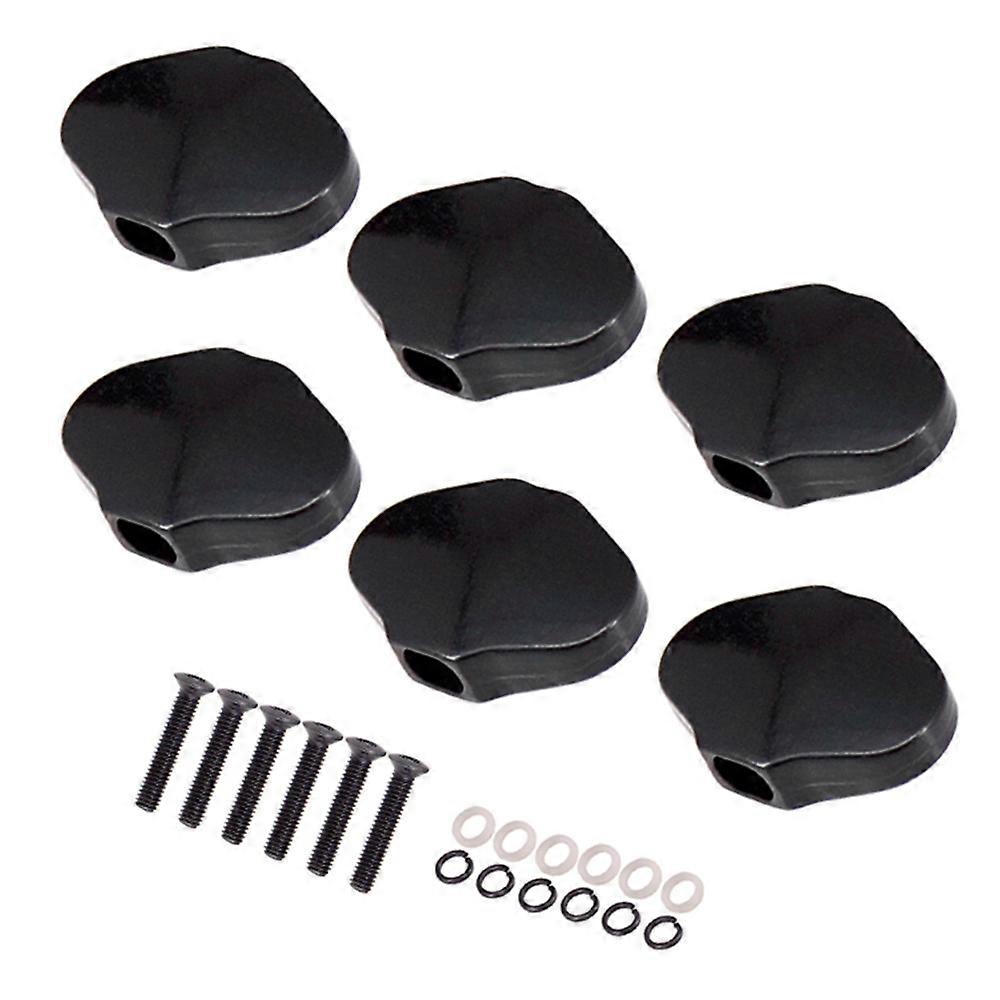 6pcs Zinc Alloy Guitar Tuning Peg Knobs Keys Tuners Machine Heads Knobs with Screw Kit for Acoustic Electric Folk Guitars