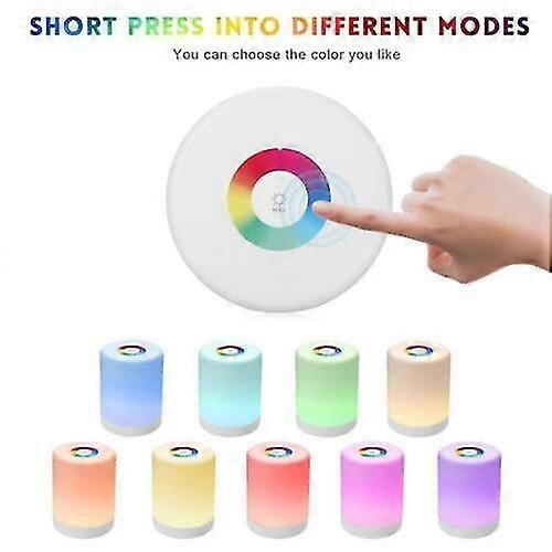 Touch Sensor Night Light Usb Rechargeable Led Bedside Desk Table Lamp Dimmable