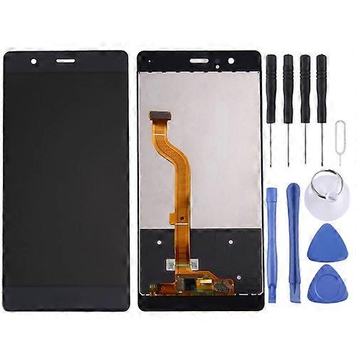 Voor Huawei P9 Standard Version LCD Screen en Digitizer Full Assembly(Black)