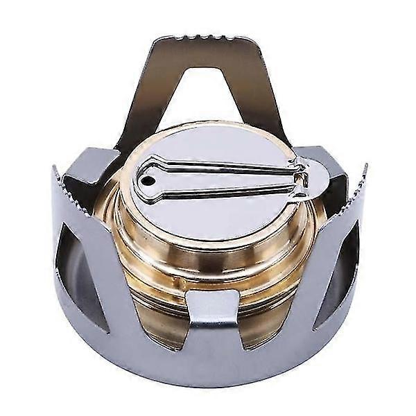 Bärbar kopparlegering alkoholspis för utomhuscamping