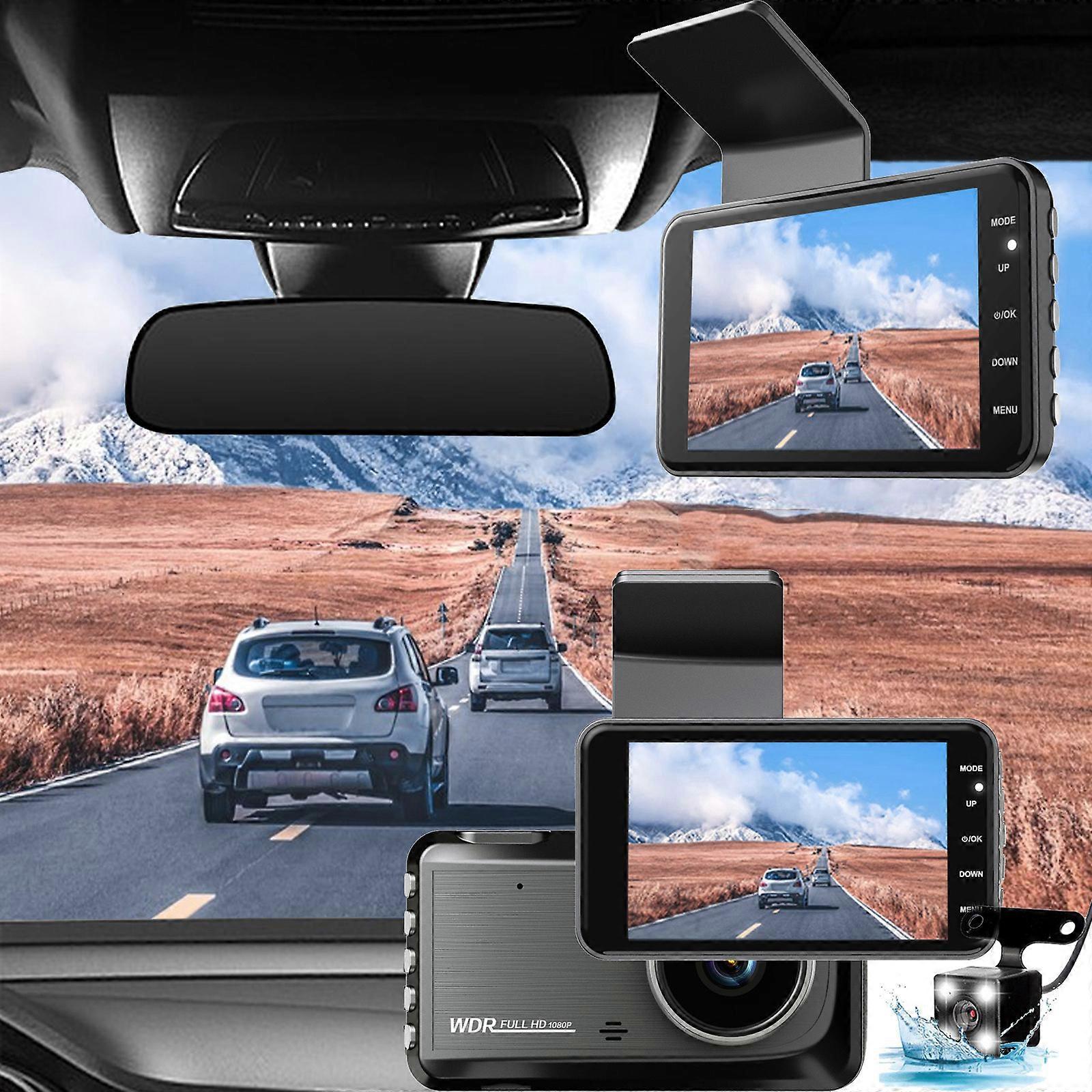 Dash Cam 1080P For Cars 4 Inch Dashcam With Super Night Vision 170 Wide Angle Dashboard Cam Recorder Loop Recording Parking Monitor Motion Detection G