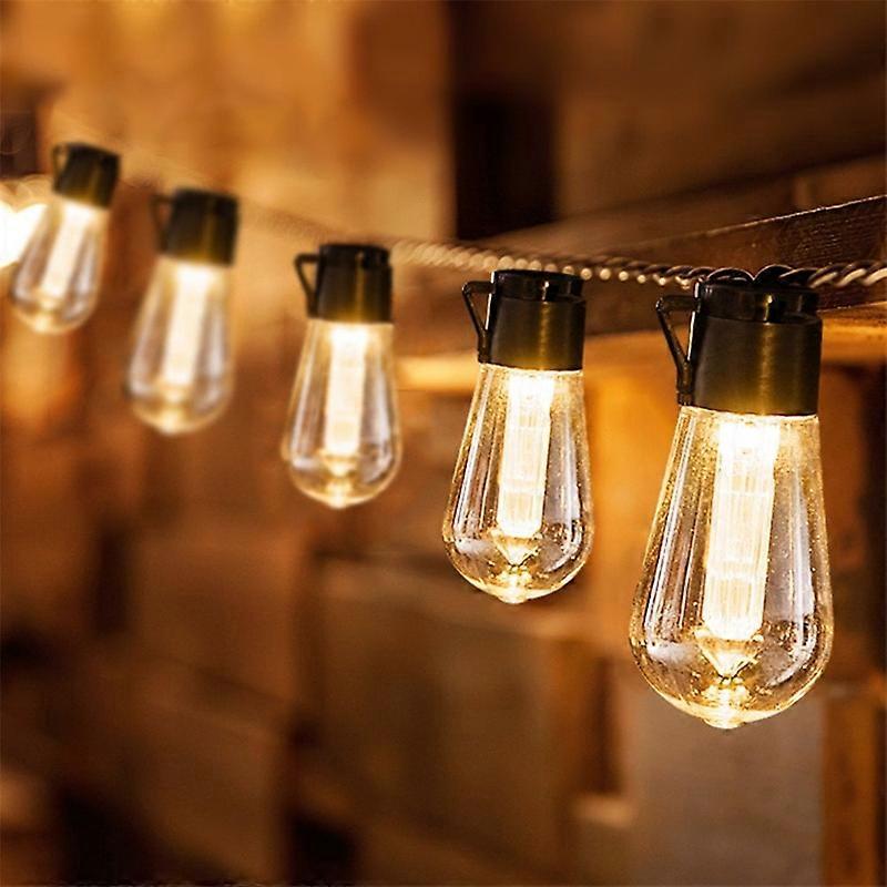 LED napelemes tündér lámpák kültéri karácsonyi dekorációs izzó IP65 vízálló S14 napelemes LED lámpák ünnepi koszorú kerthez