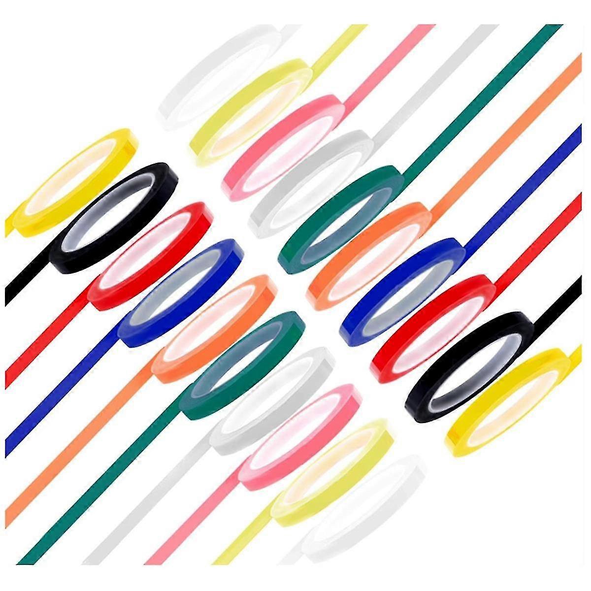 20 Rolls 10 Colors Autoclave Tape 216 Ft/L X 0.24 In/W Instruments Identification Tape Autoclavable 270 Fahrenheit