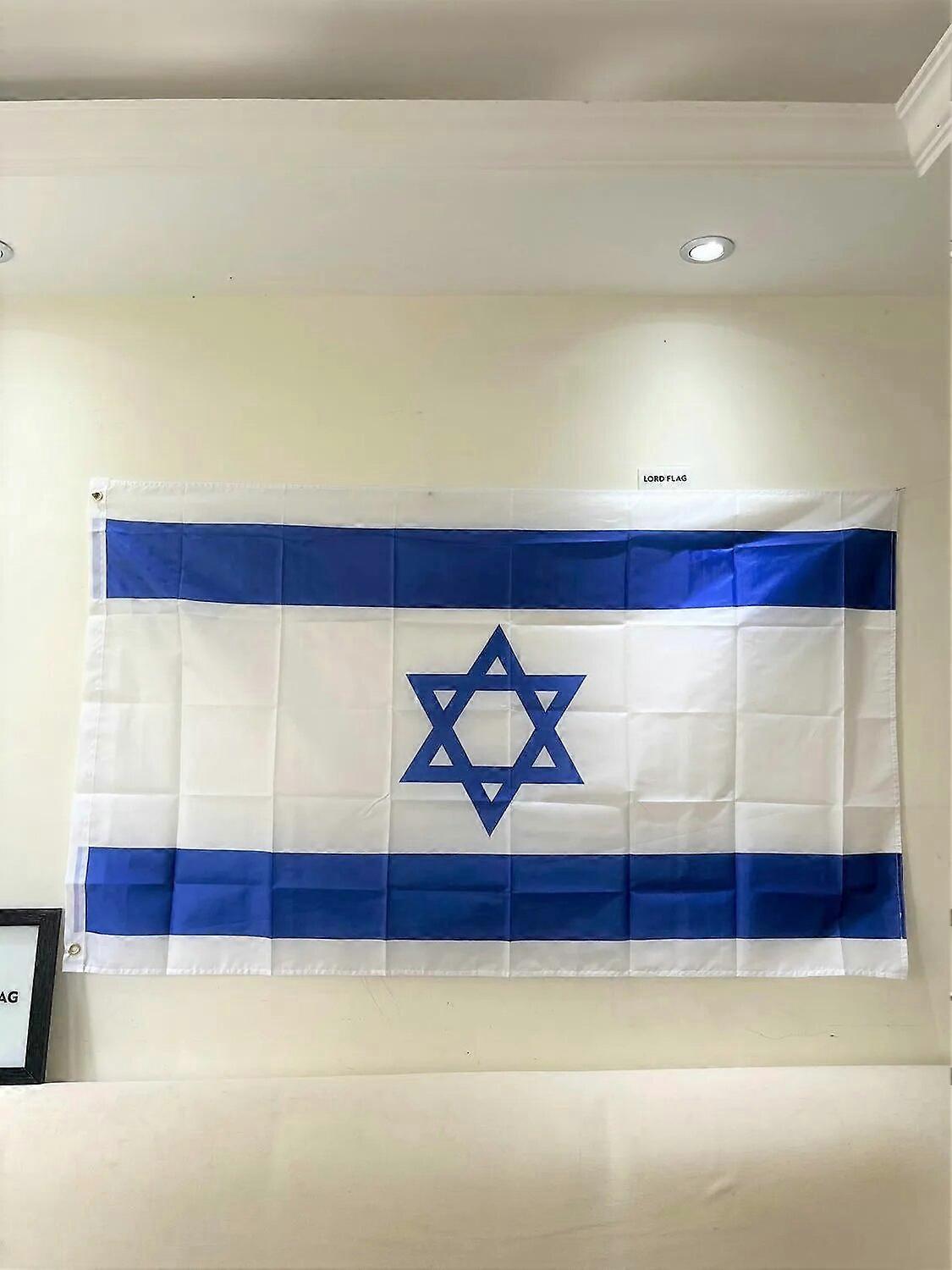 Bandiera Israele 90x150cm Premium - Resistente Oxford 210D Con Stelle Ricamate Per Esterno - 5