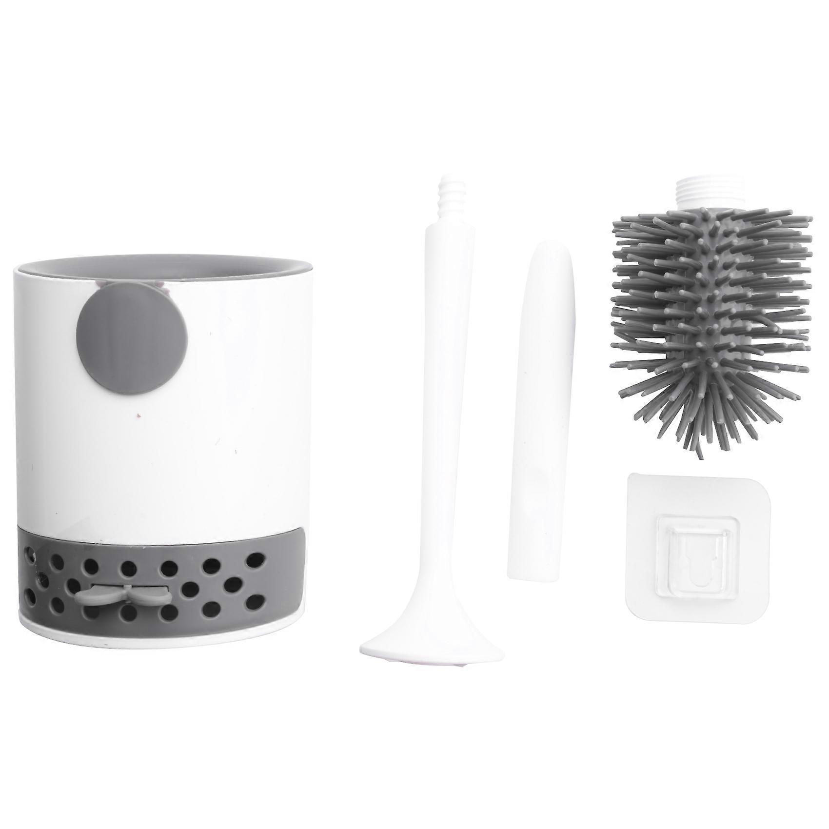 WC-kefe tartóval, szilikon WC-csésze tisztítókefe és tartókészlet