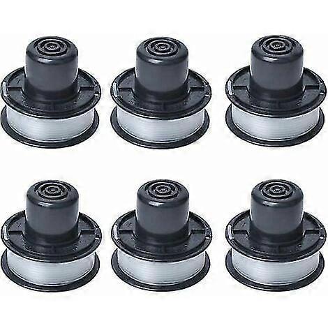 A6226 Line Spool Compatible With Black And Decker Auftipp Gl250 / Gl310 / Gl360 / Gl360sb Automatic Grass Trimmer With 6m Line, 6-pack