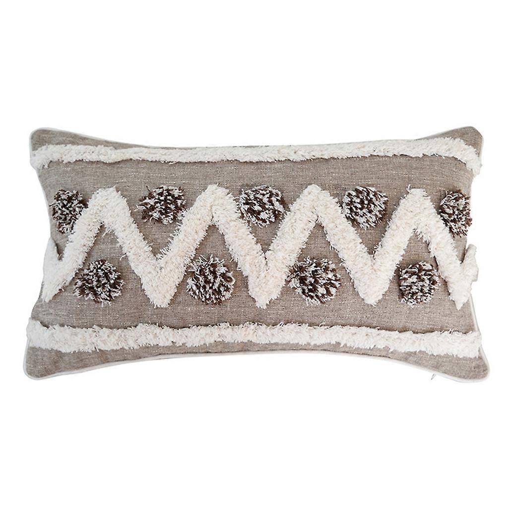 Woven Tufted Boho Throw Pillow Cover Morocco Decorative Cushion for Case Pillowc