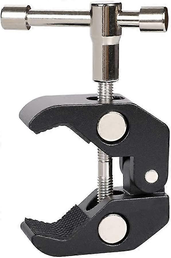 camera clamp with 1/4" and 3/8" thread for camera tripod, flashlight, monitor, bike mount, motorcycle mount,camera mount