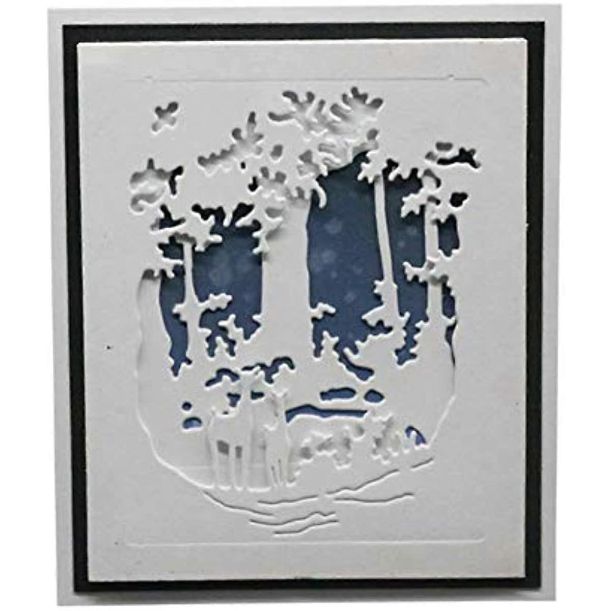 periwinkLuQ عيد الميلاد قطع يموت الاستنسل سكرابوكينغ قطع صفائح قطع آلة قطع يموت لصنع بطاقة اليوميات الفضية