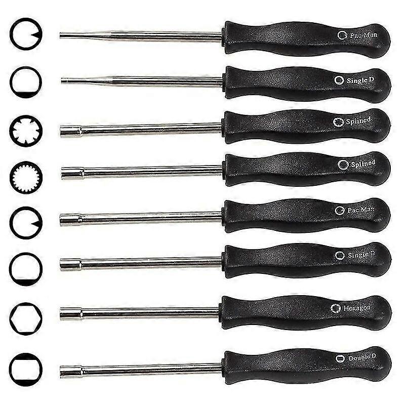 8 tournevis de carburateur diffrents, ensemble d'outils de rglage du carburateur